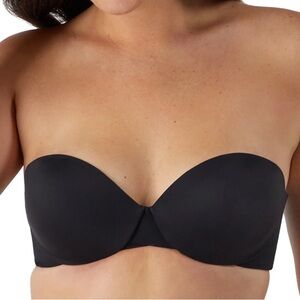 Maidenform Dreamwire Strapless Padded Lift Underwire Bra Black Size 34C